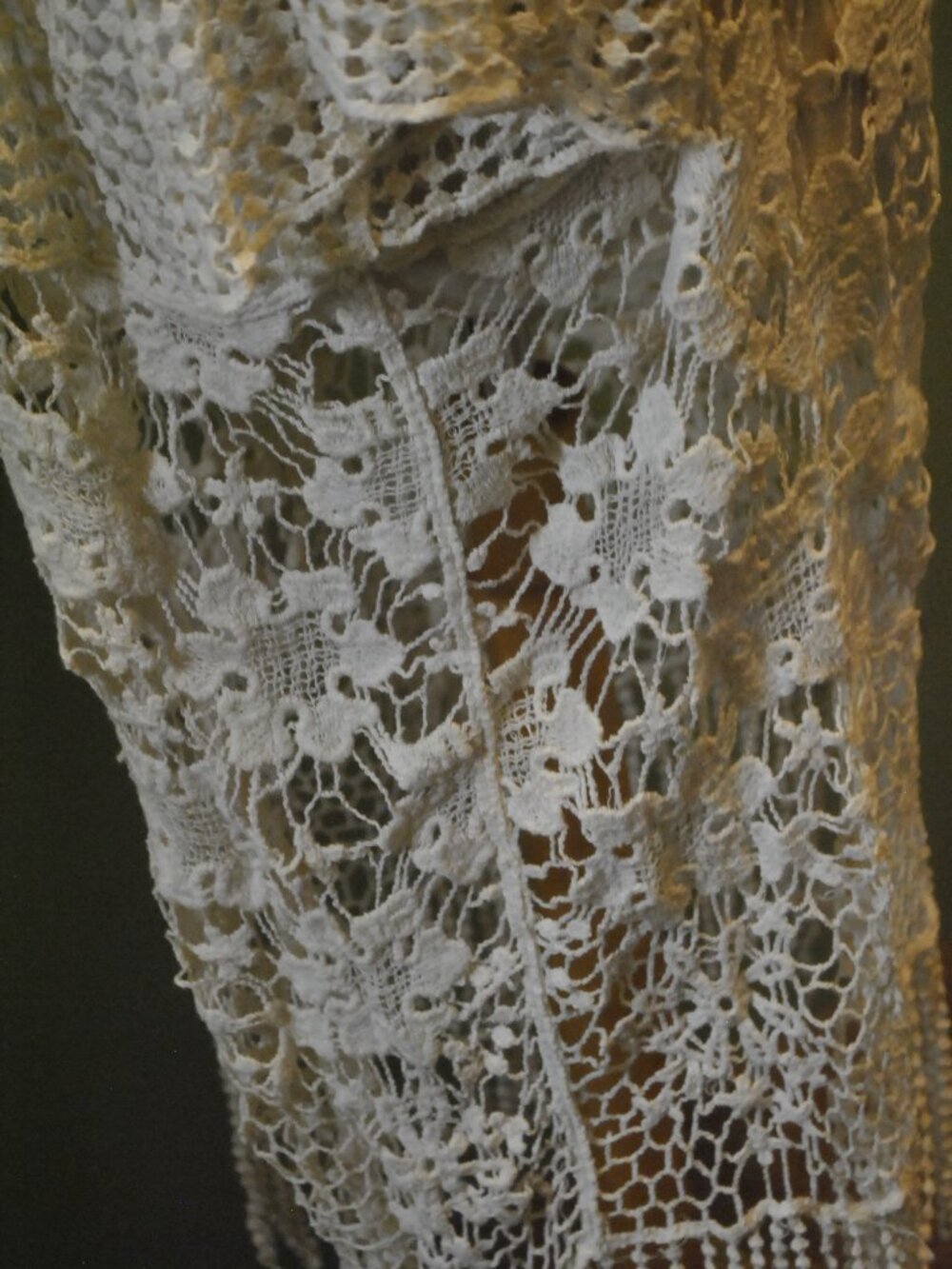 House of Harlow 1960 Ivory Crochet Fringe Boho Kimono One Size - Picture 7 of 10